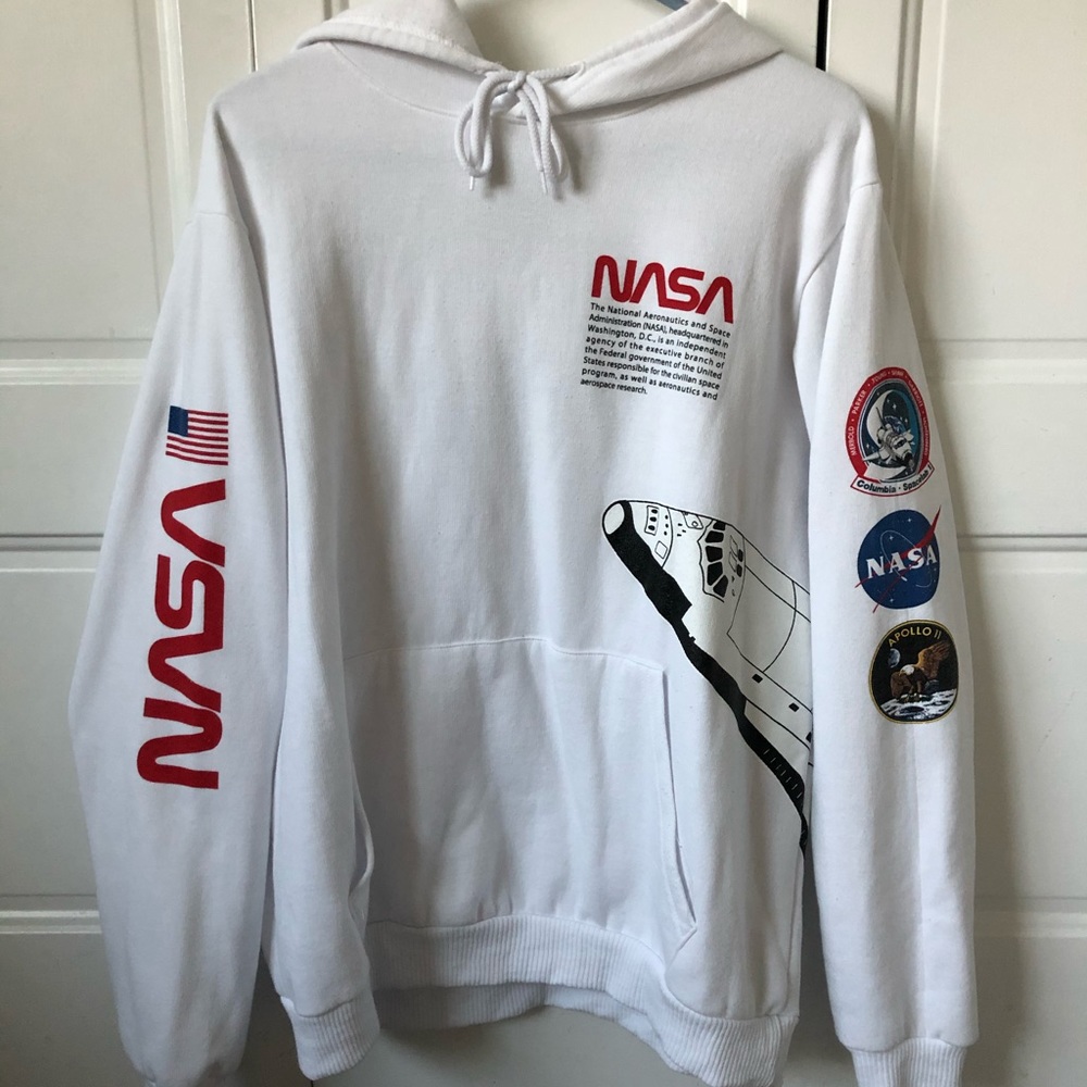 COMFY NASA Hoodie Space Shuttle USA Aeronautics